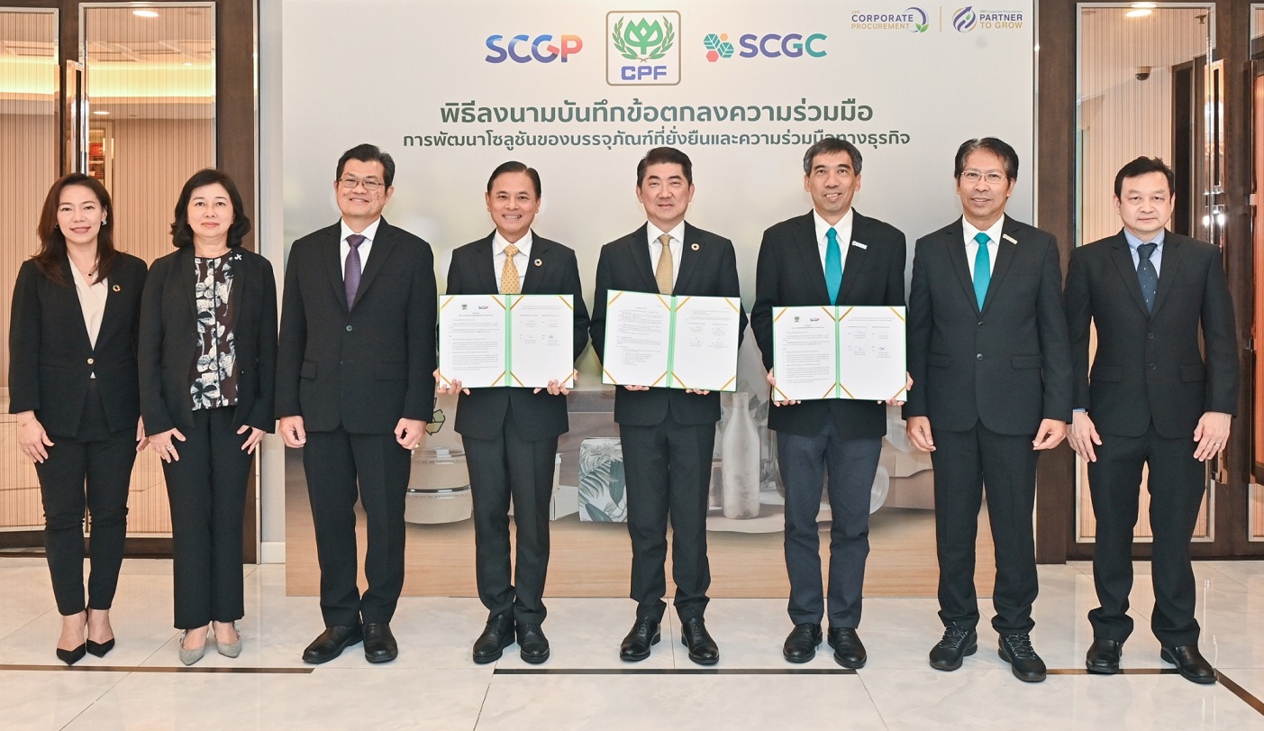 CP Foods Collaborates with SCGP and SCGC to Launch Eco-friendly Food Packaging